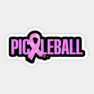 Pink Pickleball Ribbon by Pickleball ARTwear Sticker